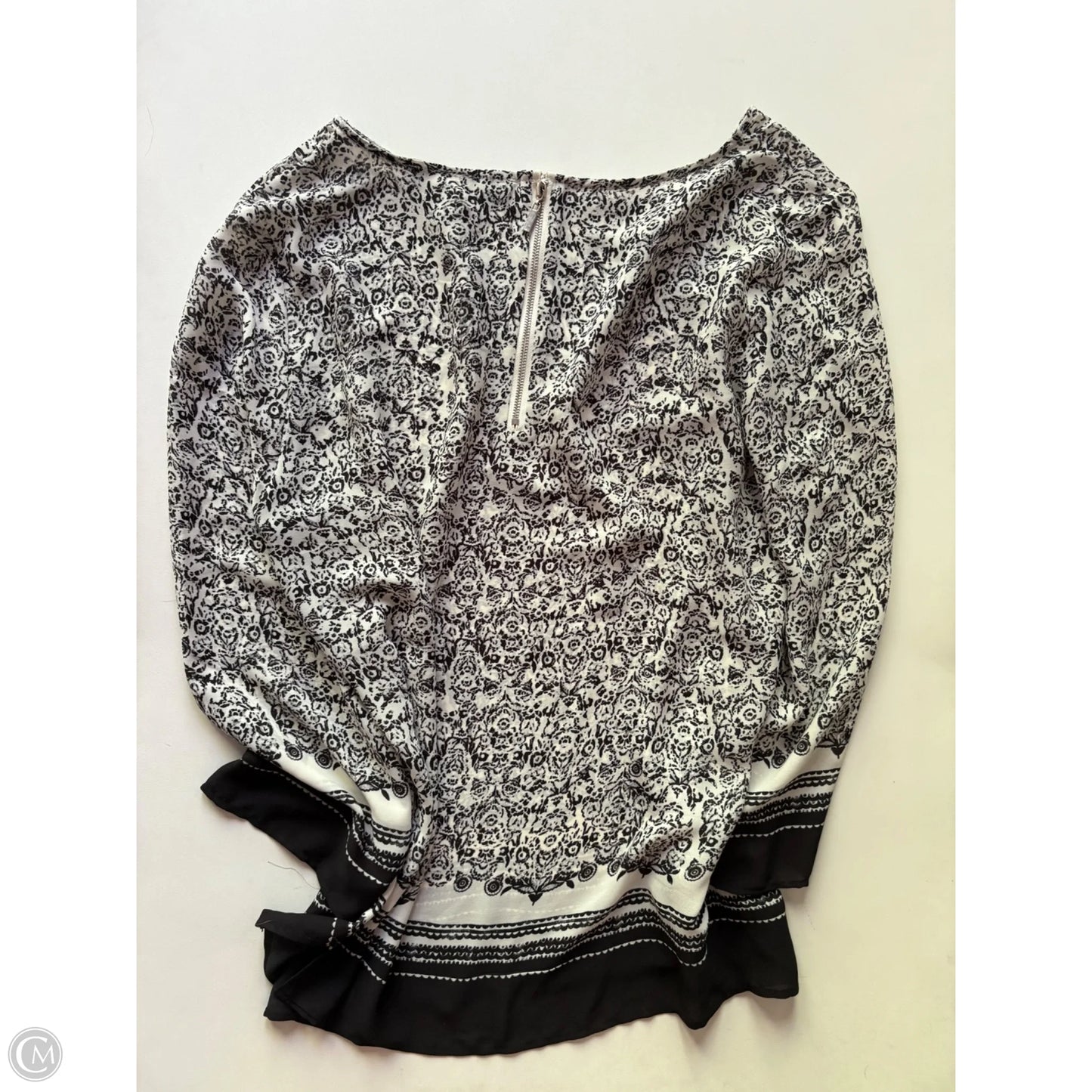 Blouse Long Sleeve By Rose And Olive In Black, Size: L