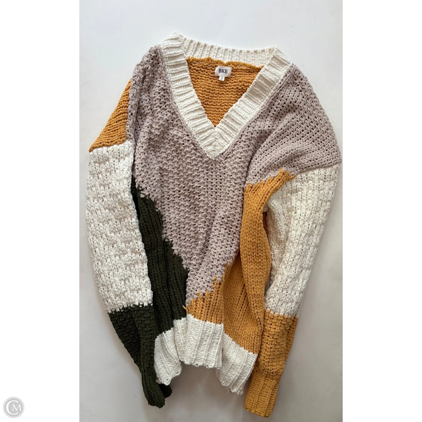 Sweater By Bke In Yellow, Size: L