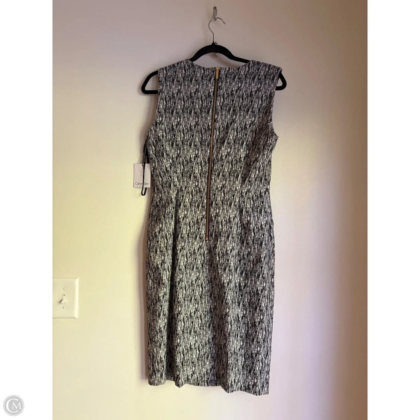 Dress Work By Calvin Klein In Black & White, Size: L