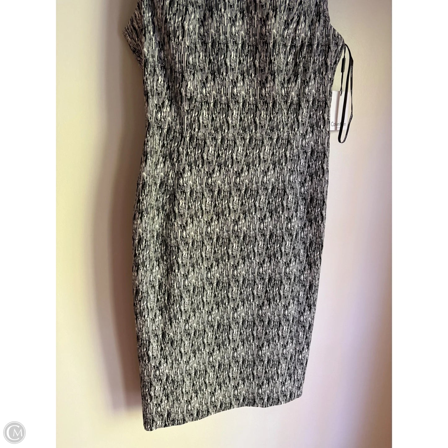 Dress Work By Calvin Klein In Black & White, Size: L