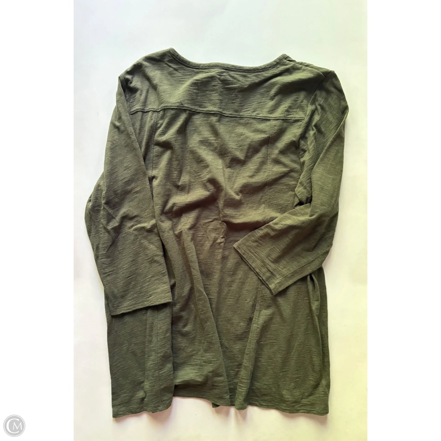 Top Long Sleeve By Chicos In Green, Size: L
