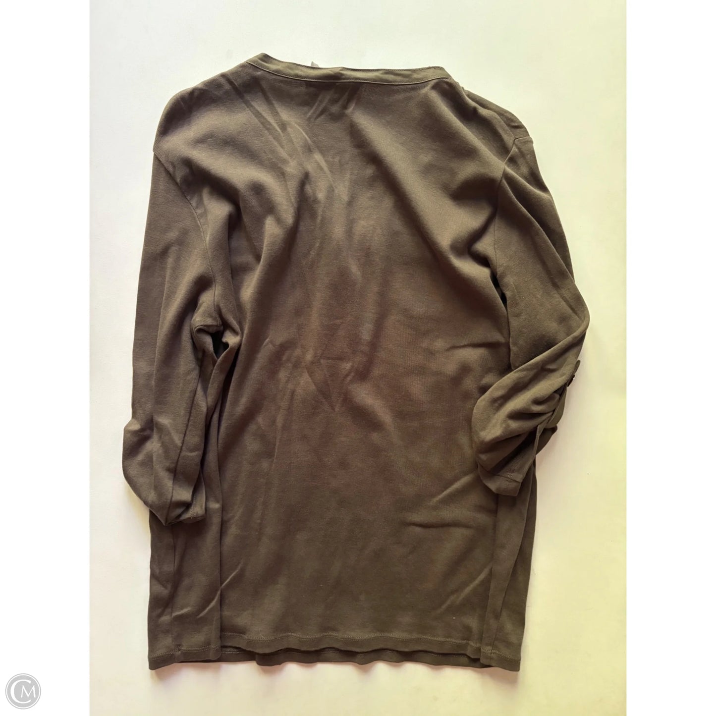 Top Long Sleeve By Lauren By Ralph Lauren In Green, Size: L
