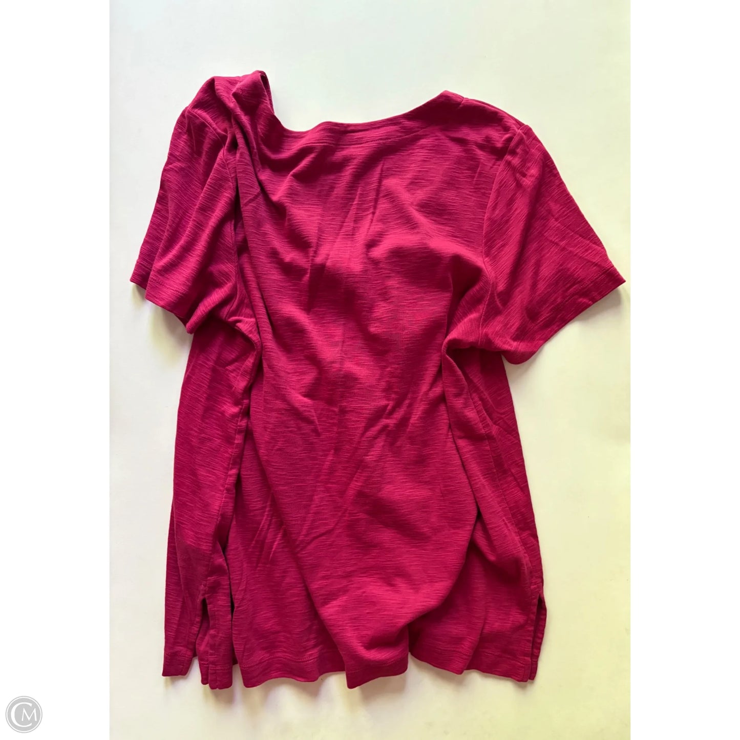 Top Short Sleeve By J. Jill In Pink, Size: L