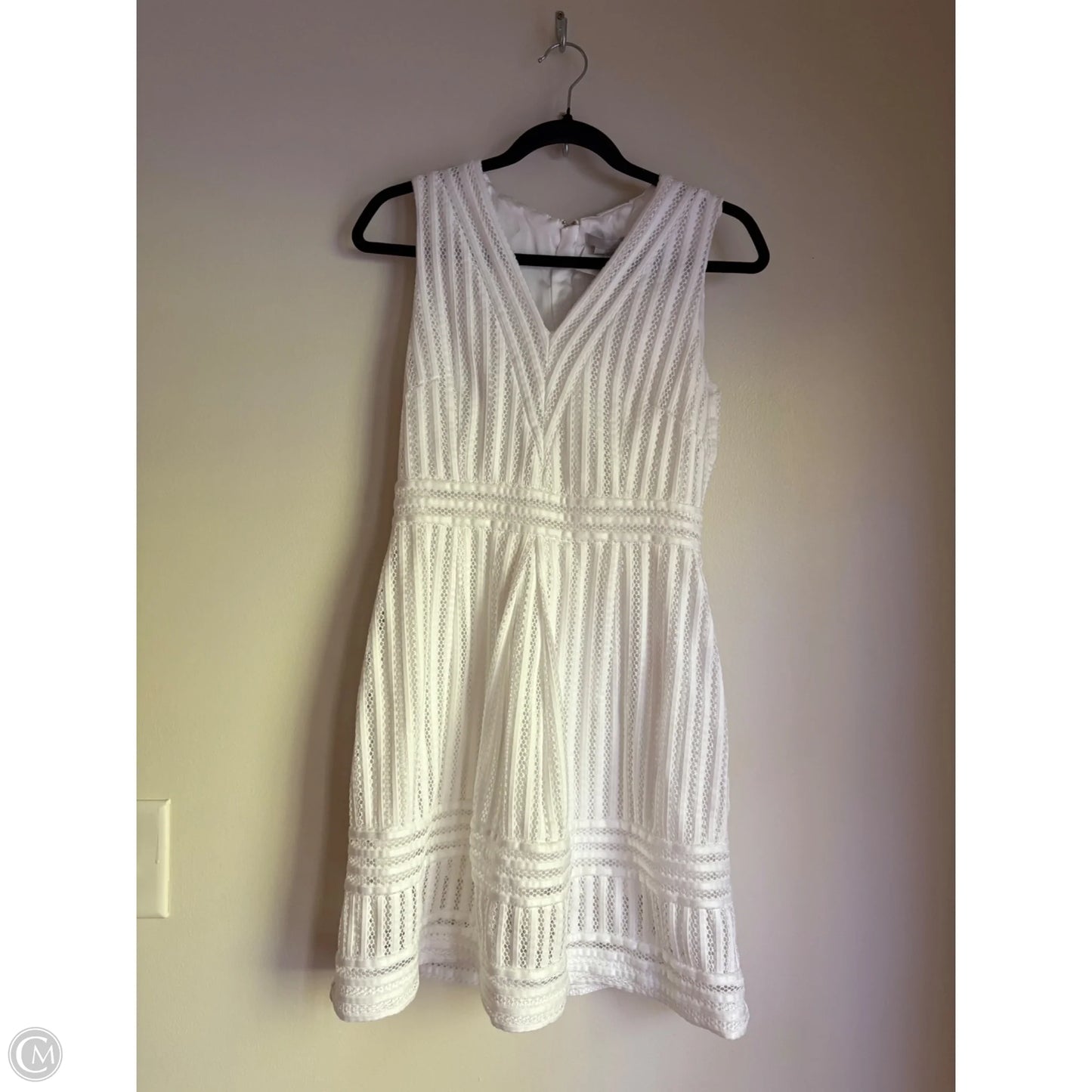 Dress Casual Midi By H&m In White, Size: M