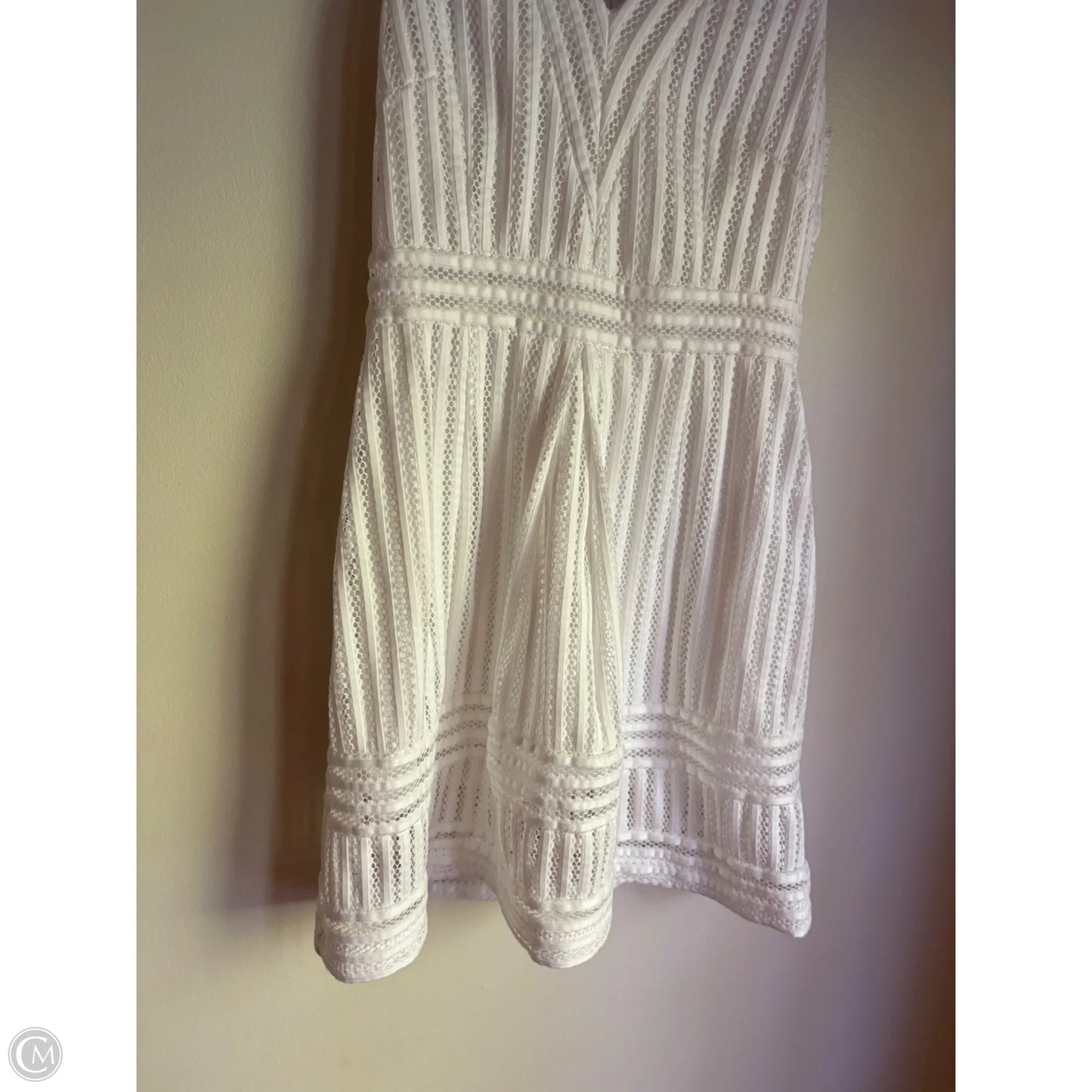 Dress Casual Midi By H&m In White, Size: M