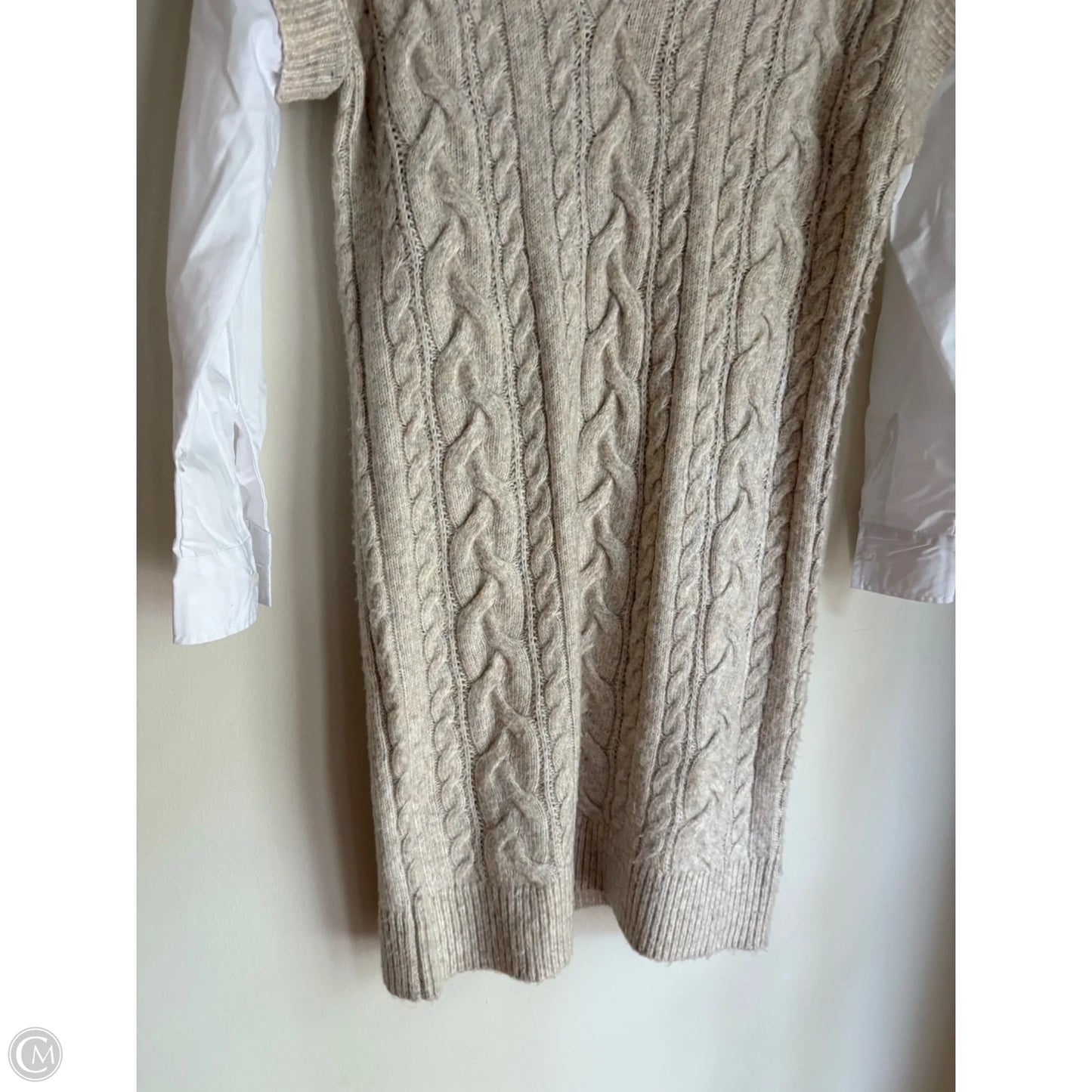 Dress Casual Midi By Cupcakes And Cashmere In Beige, Size: Xs