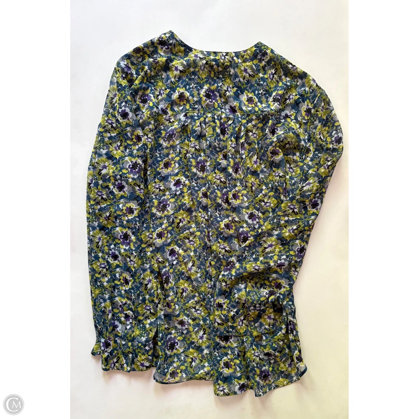 Blouse Long Sleeve By Lane Bryant In Floral Print, Size: 3x