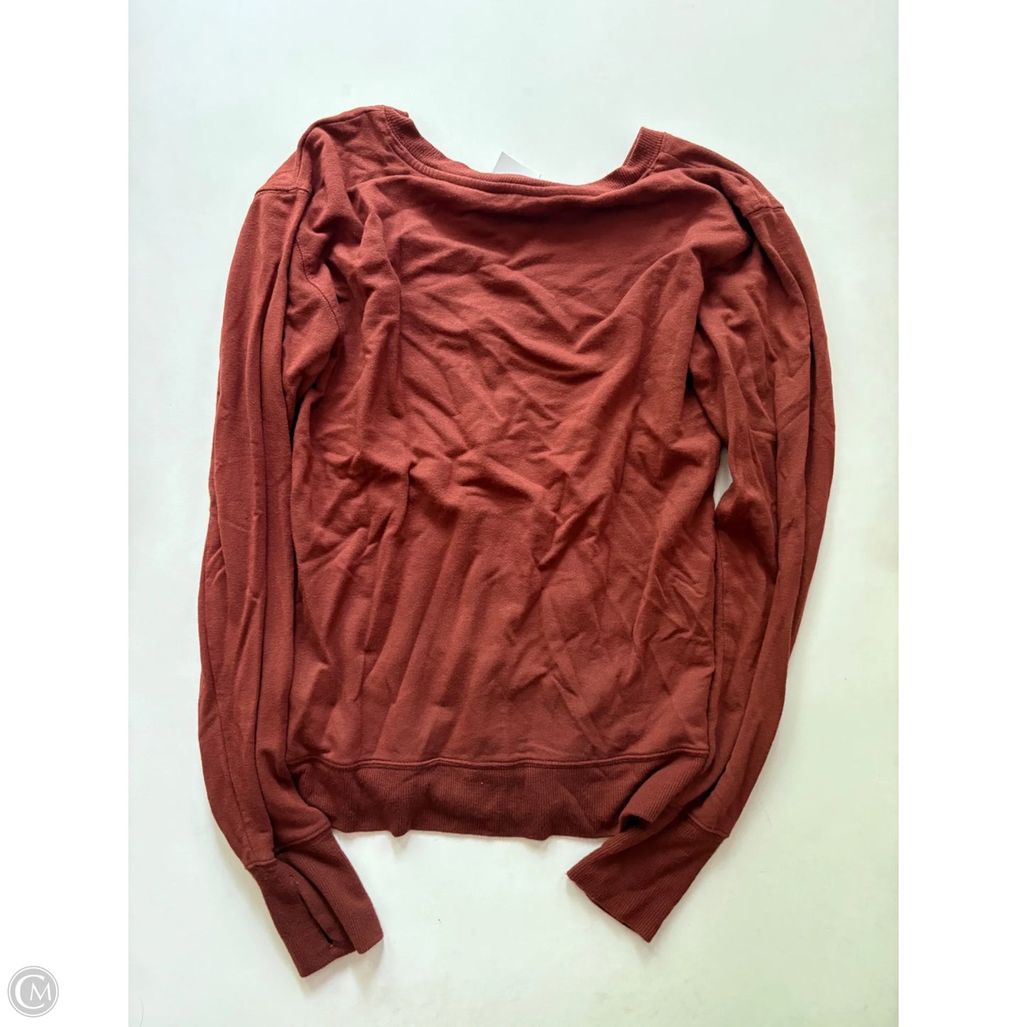 Top Long Sleeve By Athleta In Brown, Size: Xs
