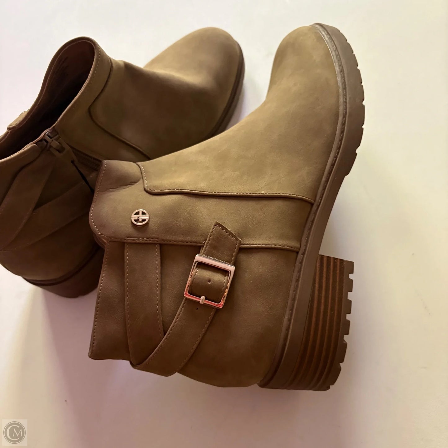 Boots Ankle Heels By Giani Bernini In Tan, Size: 9