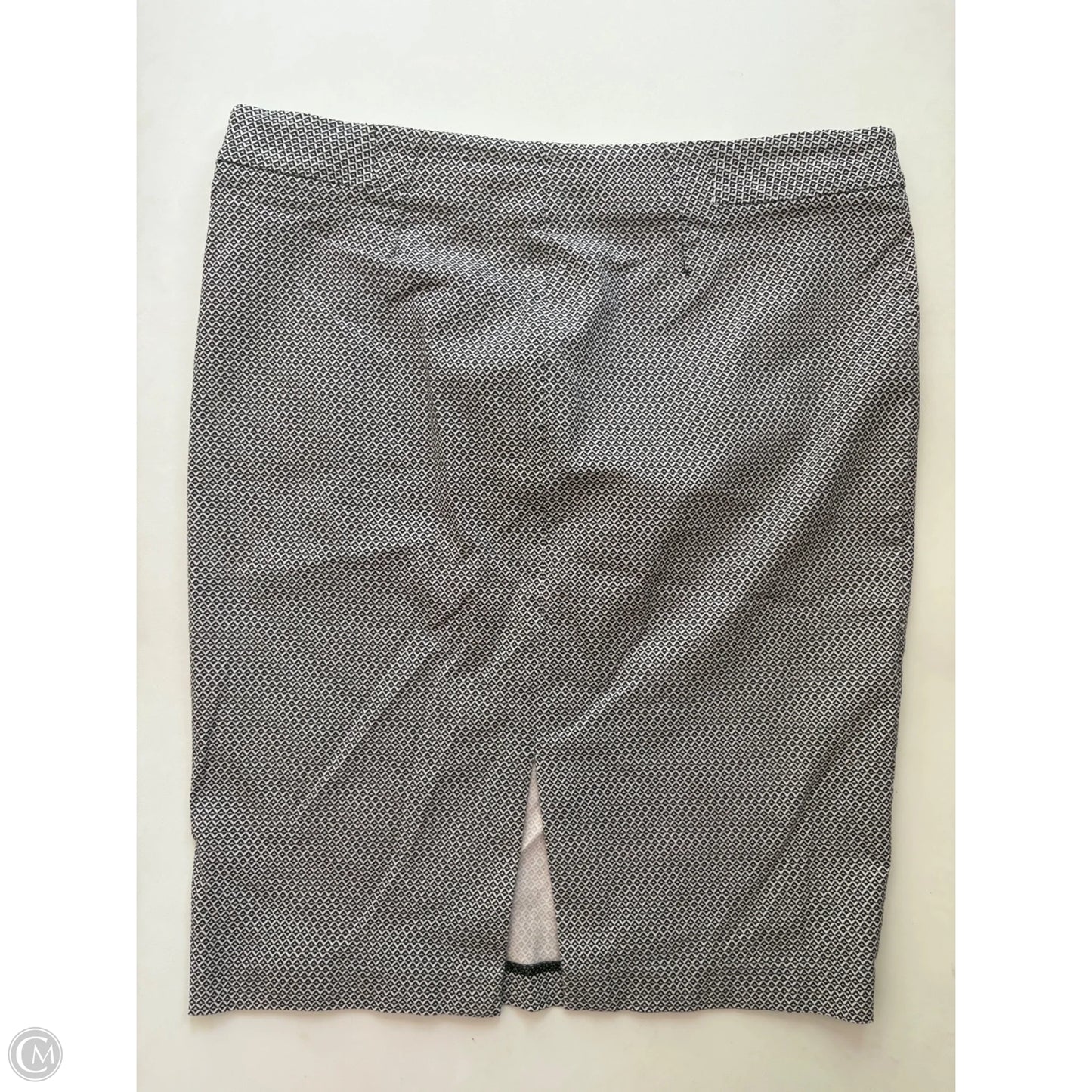 Skirt Midi By Cato In Black & White, Size: 18