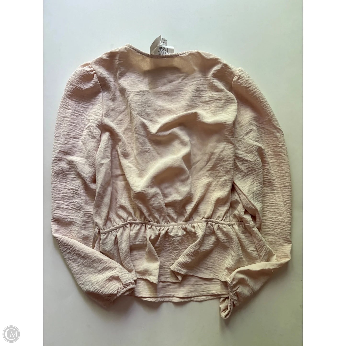 Blouse Long Sleeve By Olive And Oak In Cream, Size: M