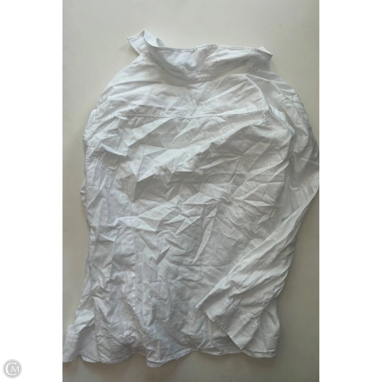 Top Long Sleeve By Talbots In White, Size: 3x