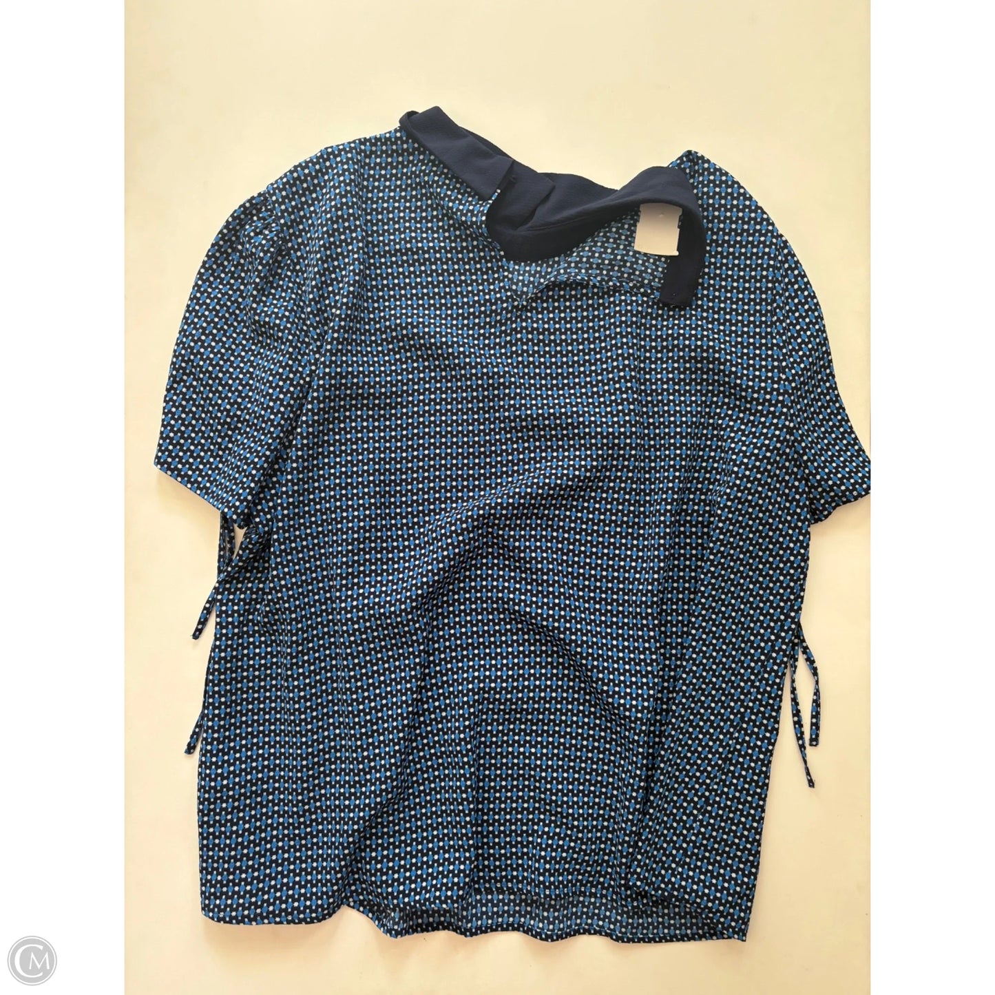Top Short Sleeve By Cece In Blue, Size: Xl