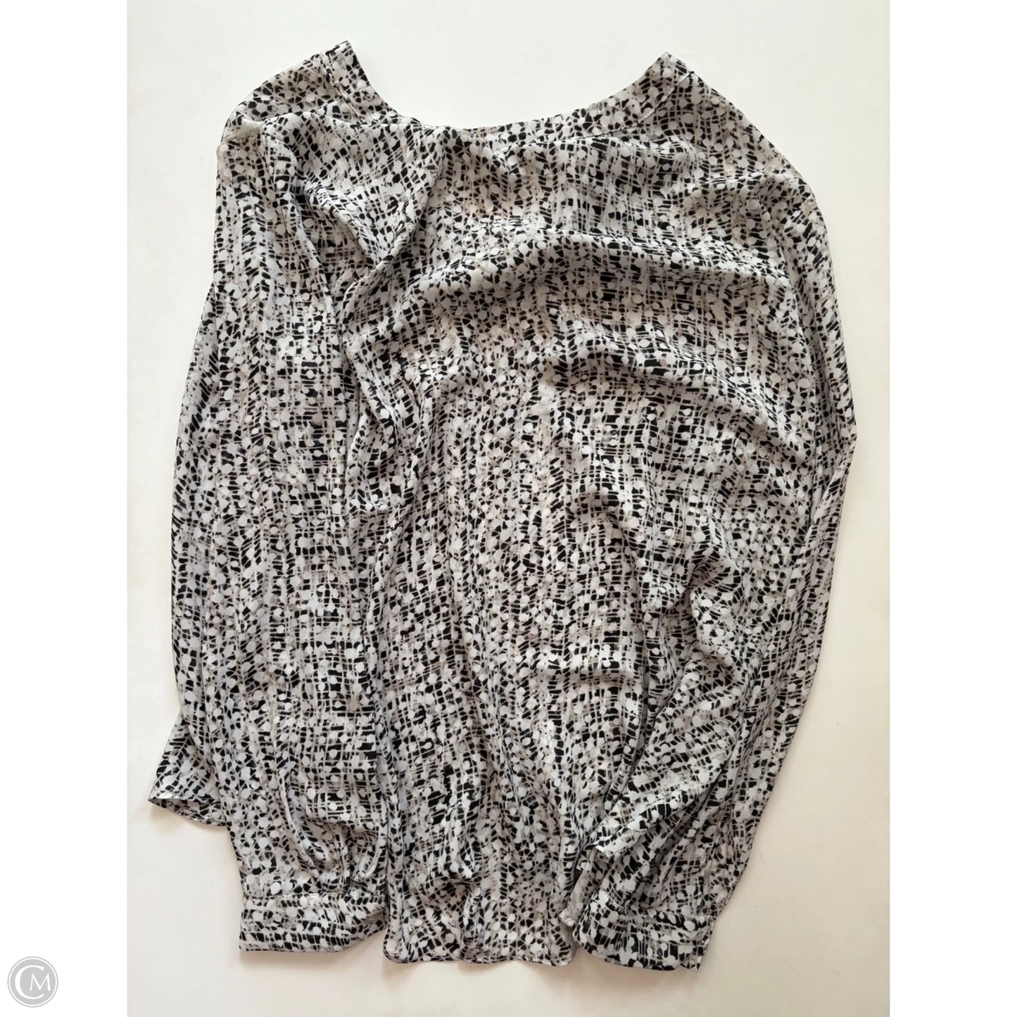 Blouse Long Sleeve By Rose And Olive In White, Size: Xl