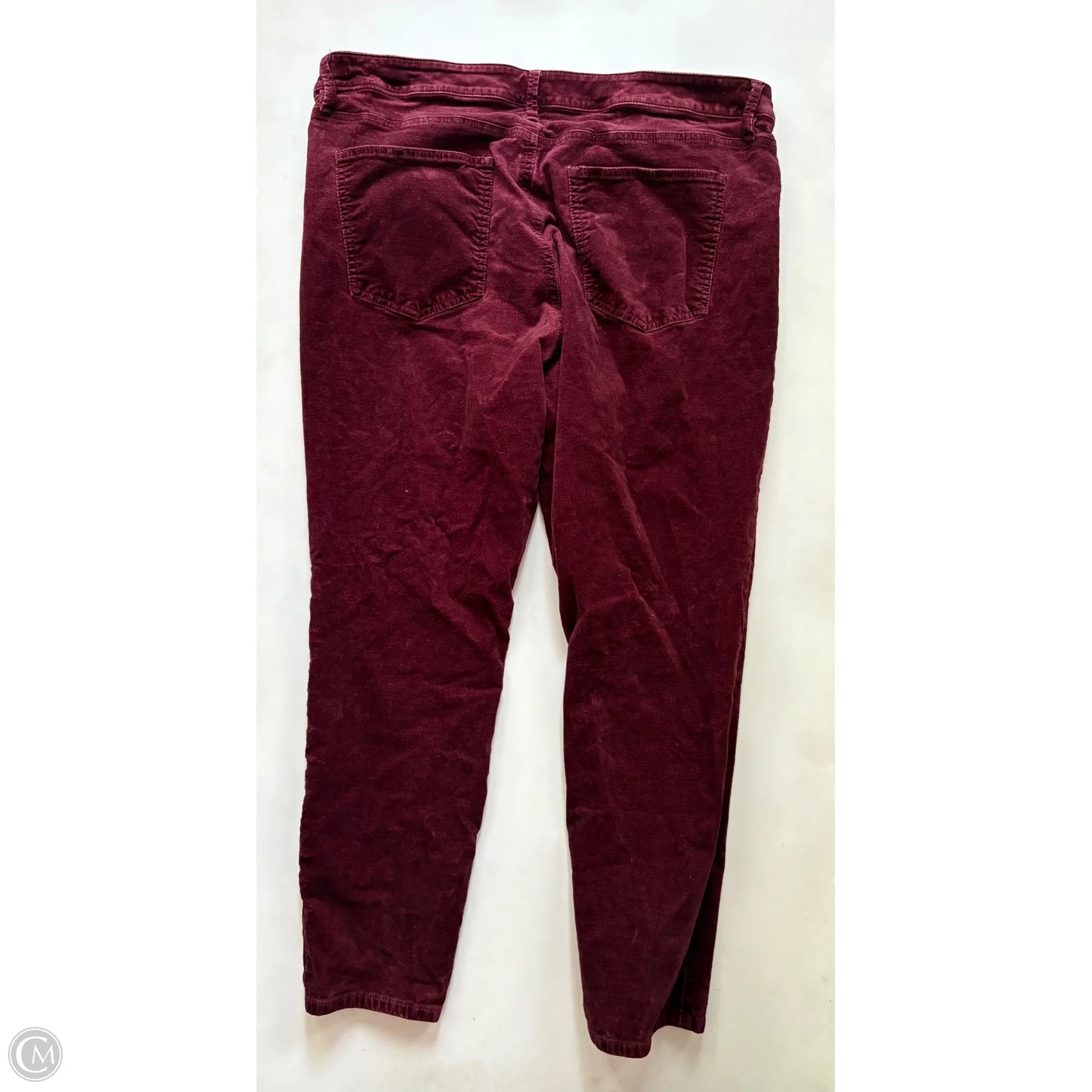 Pants Corduroy By Ann Taylor In Maroon, Size: 18