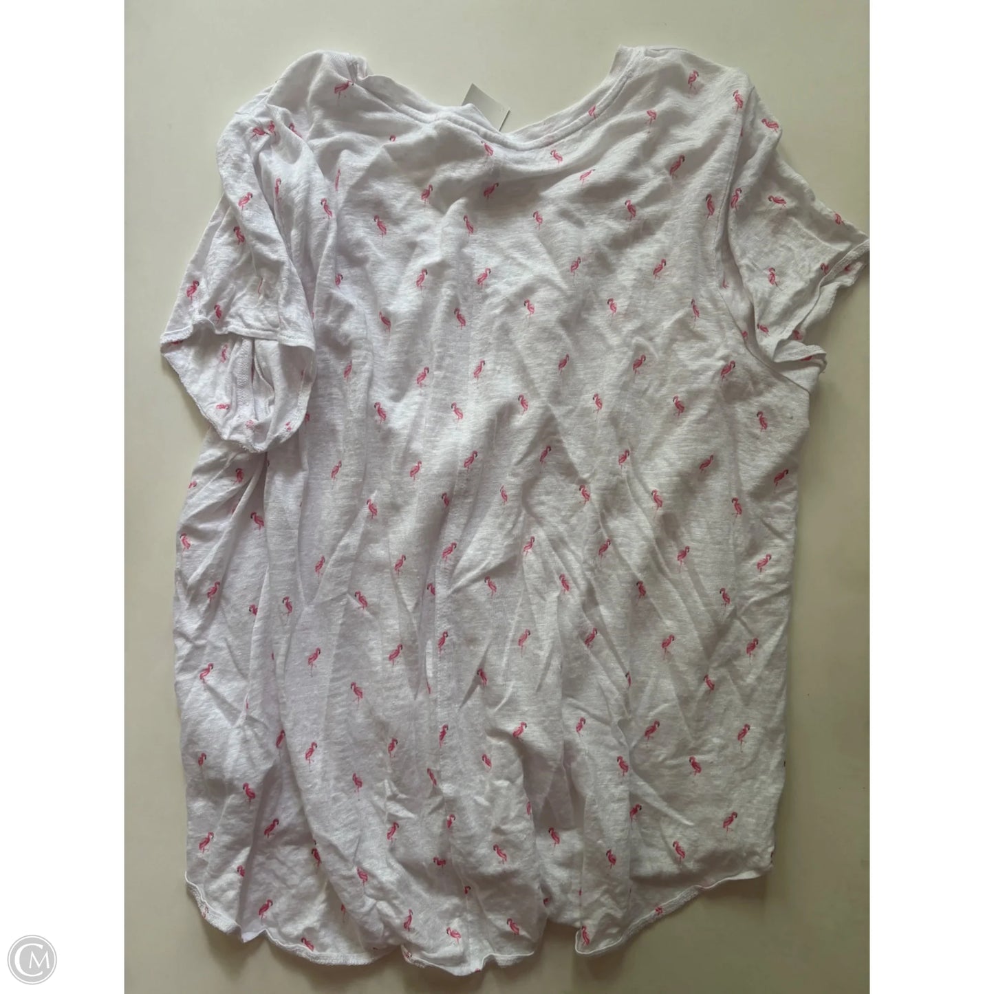 Tunic Short Sleeve By C And C In White, Size: 2x