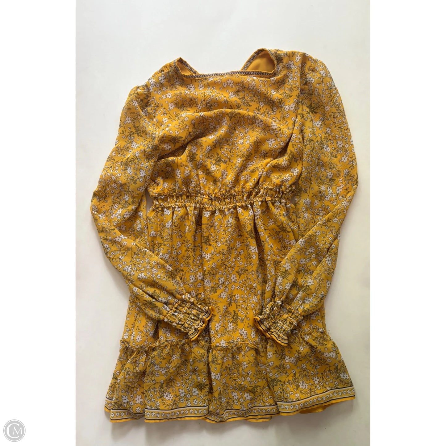 Dress Casual Midi By Max Studio In Yellow, Size: S