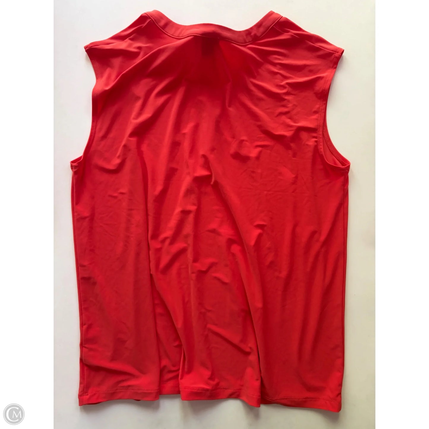 Blouse Sleeveless By Anne Klein In Orange, Size: 1x