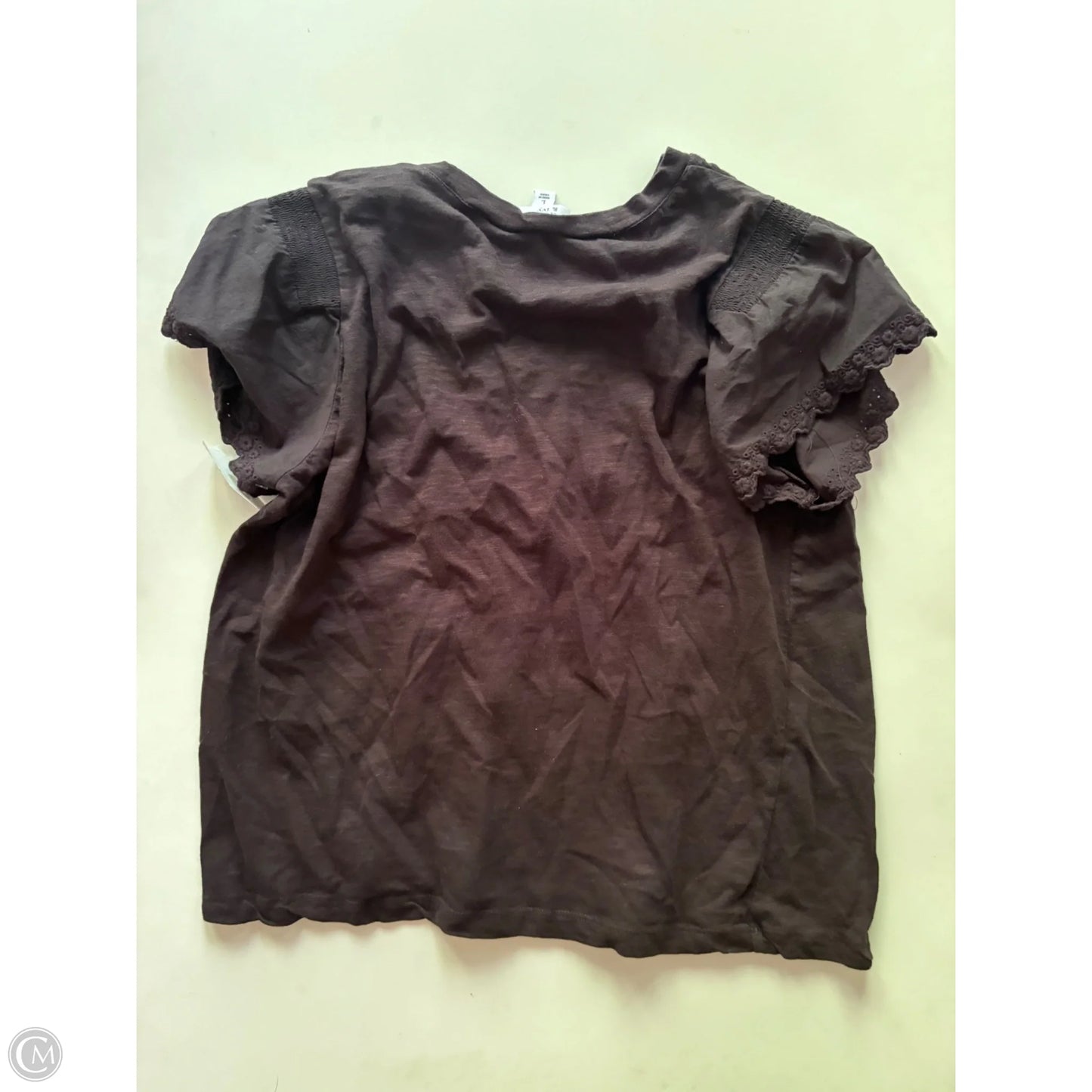 Top Short Sleeve By Crown And Ivy In Black, Size: L
