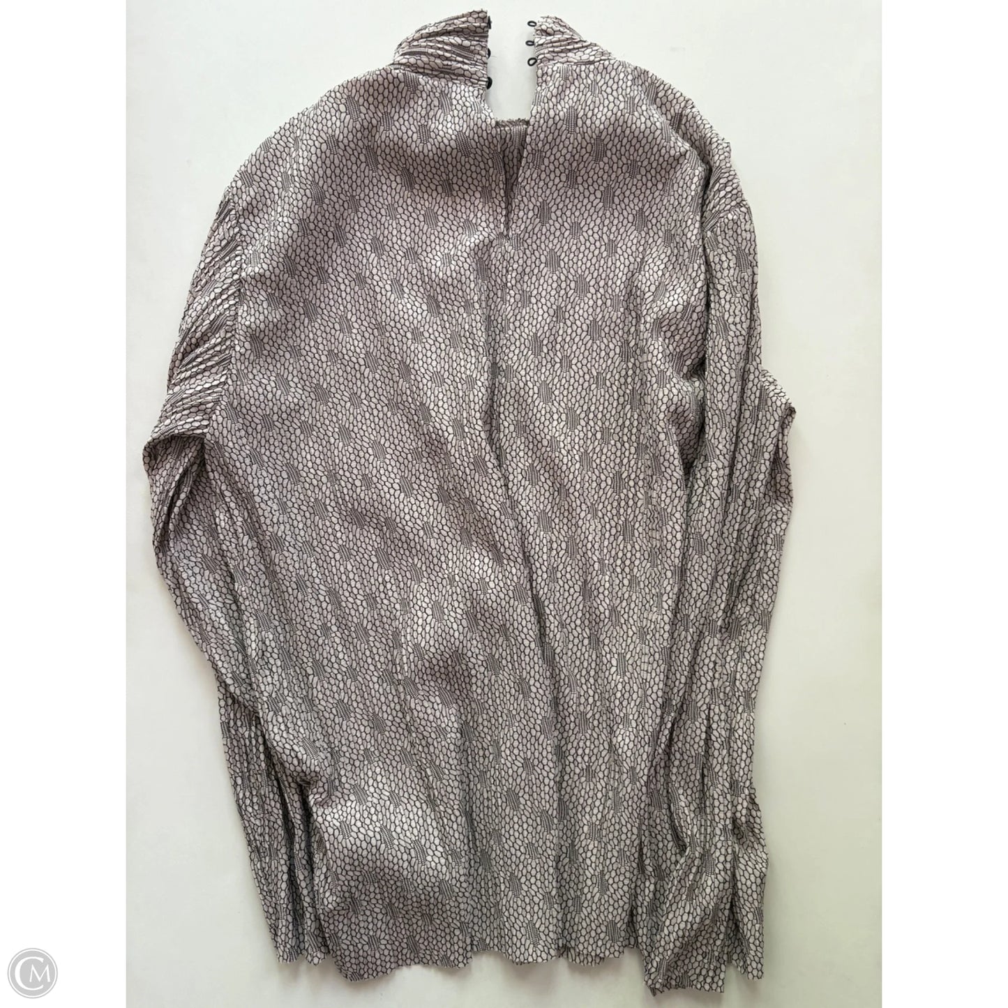 Blouse Long Sleeve By Zara In Cream & Tan, Size: M