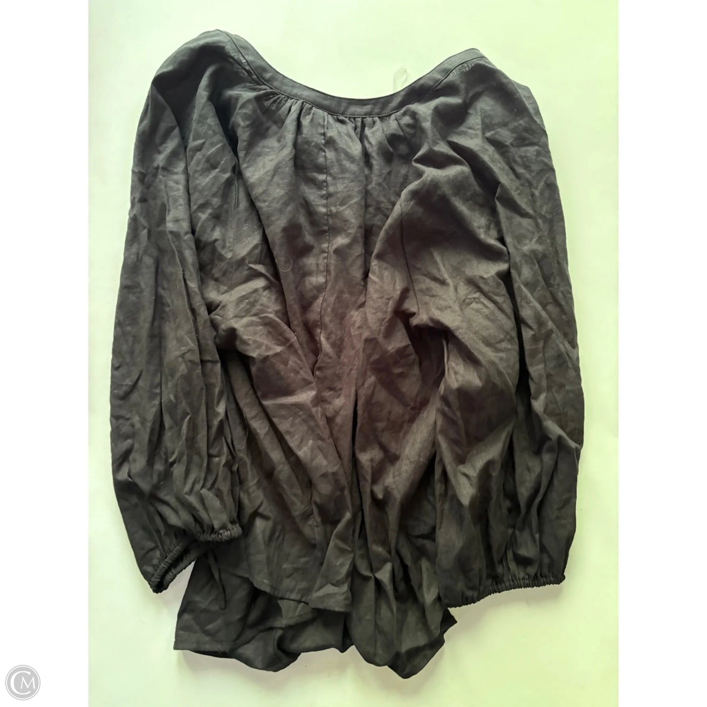 Top Long Sleeve By A New Day In Black, Size: 2x