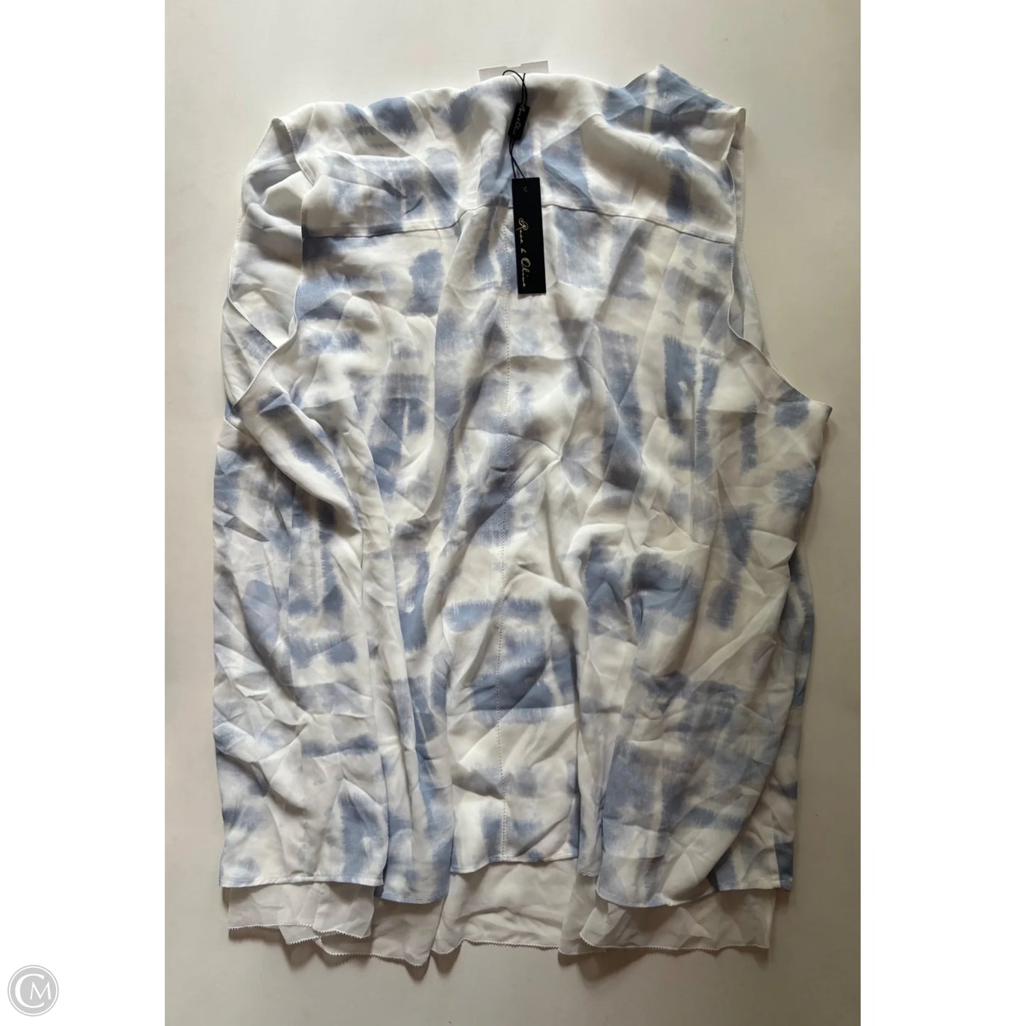 Blouse Sleeveless By Rose And Olive In Blue, Size: 3x