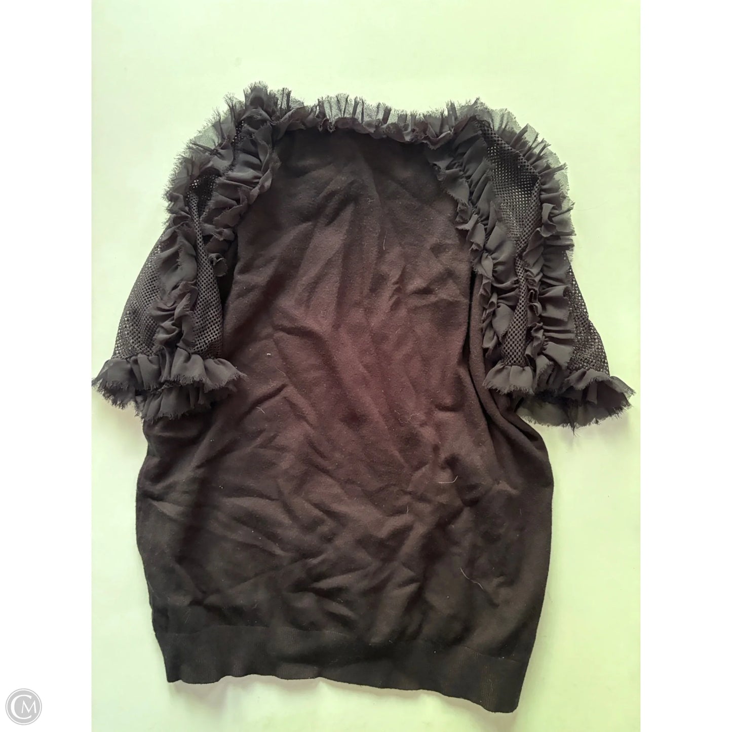 Sweater Short Sleeve By Siani In Black, Size: Xl