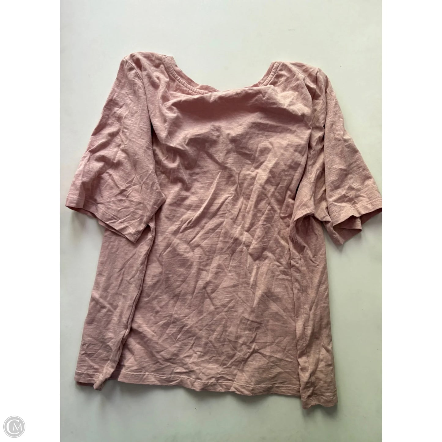 Top Short Sleeve By Talbots In Pink, Size: Xl