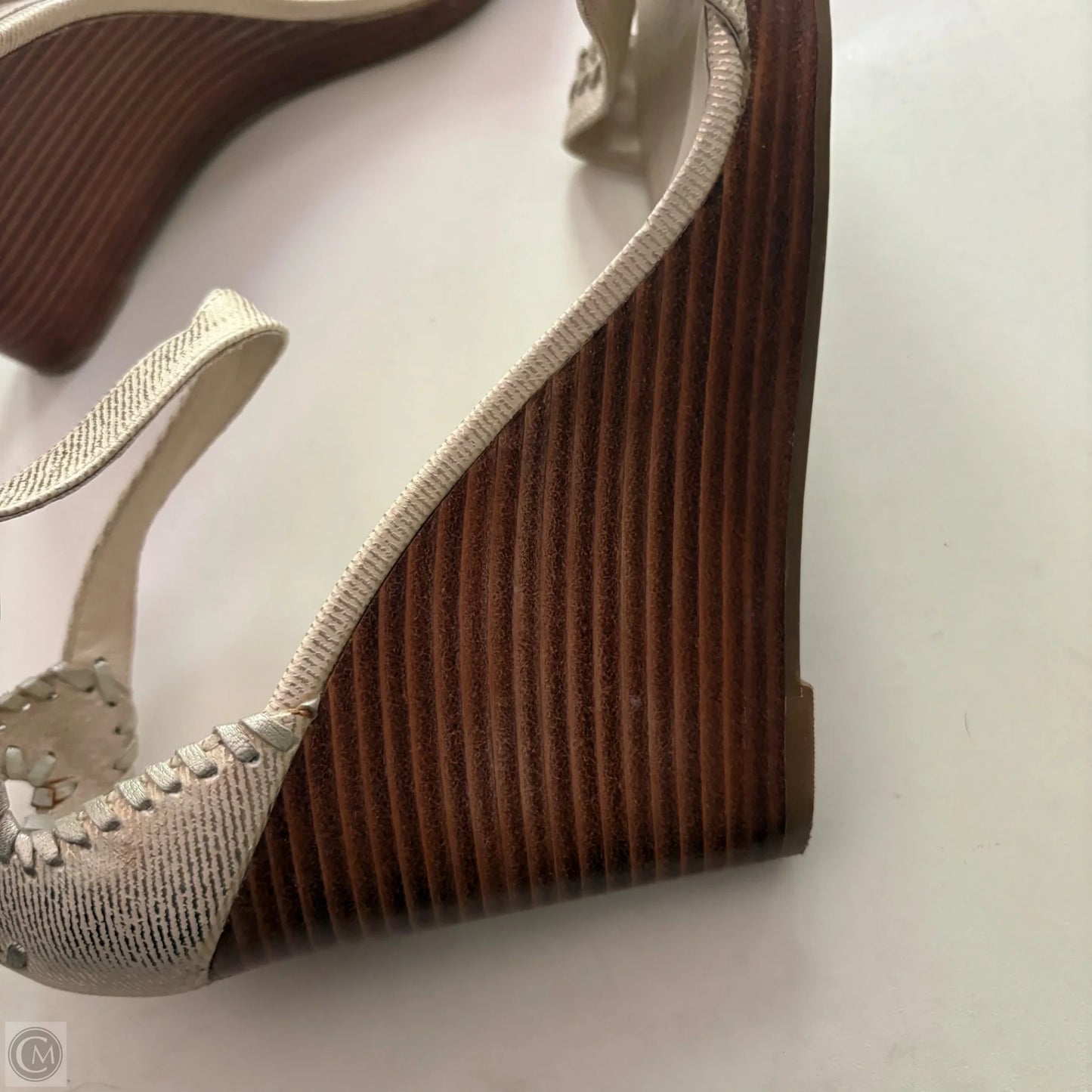 Shoes Heels Block By Jack Rogers In Gold, Size: 8.5