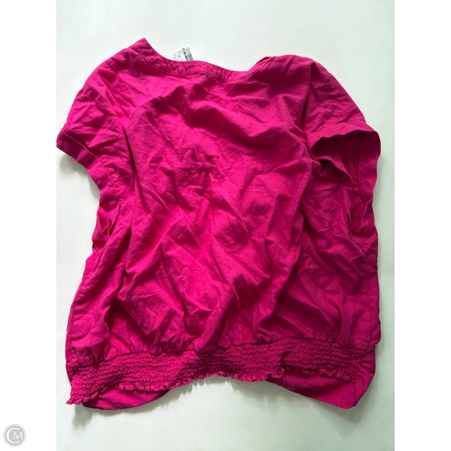 Top Short Sleeve By Marc New York In Pink, Size: 3x