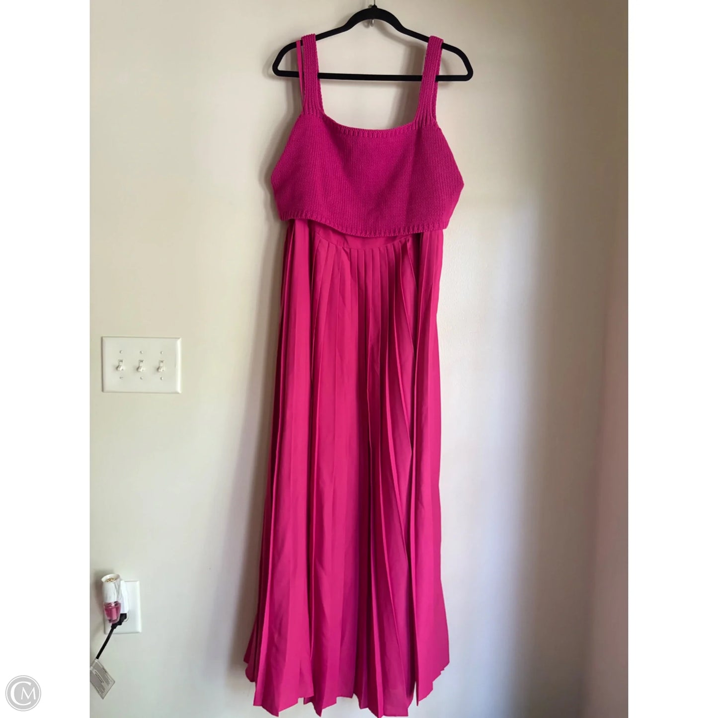 Dress Party Long By Anthropologie In Pink, Size: 1x