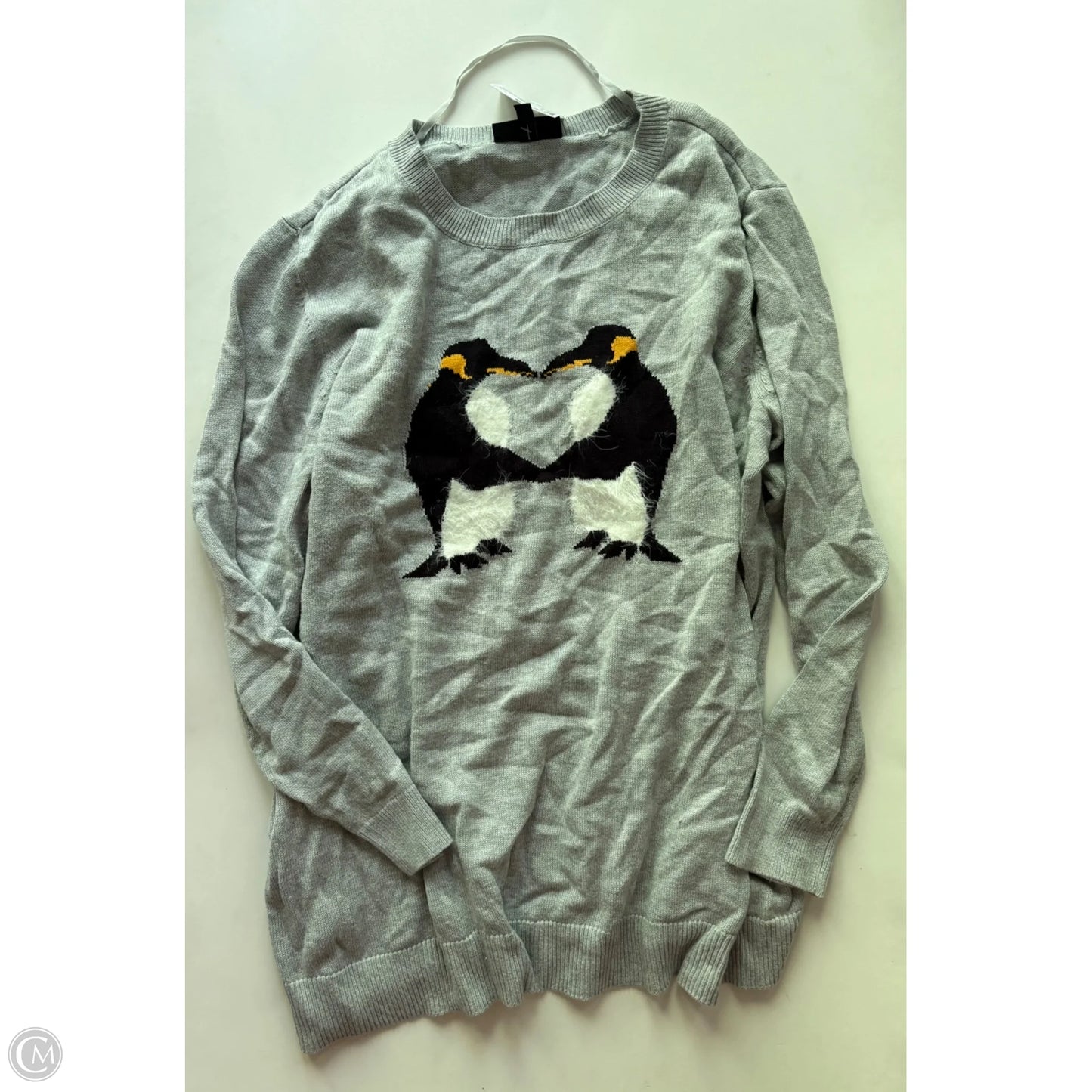Sweater By Lane Bryant In Grey, Size: 3x