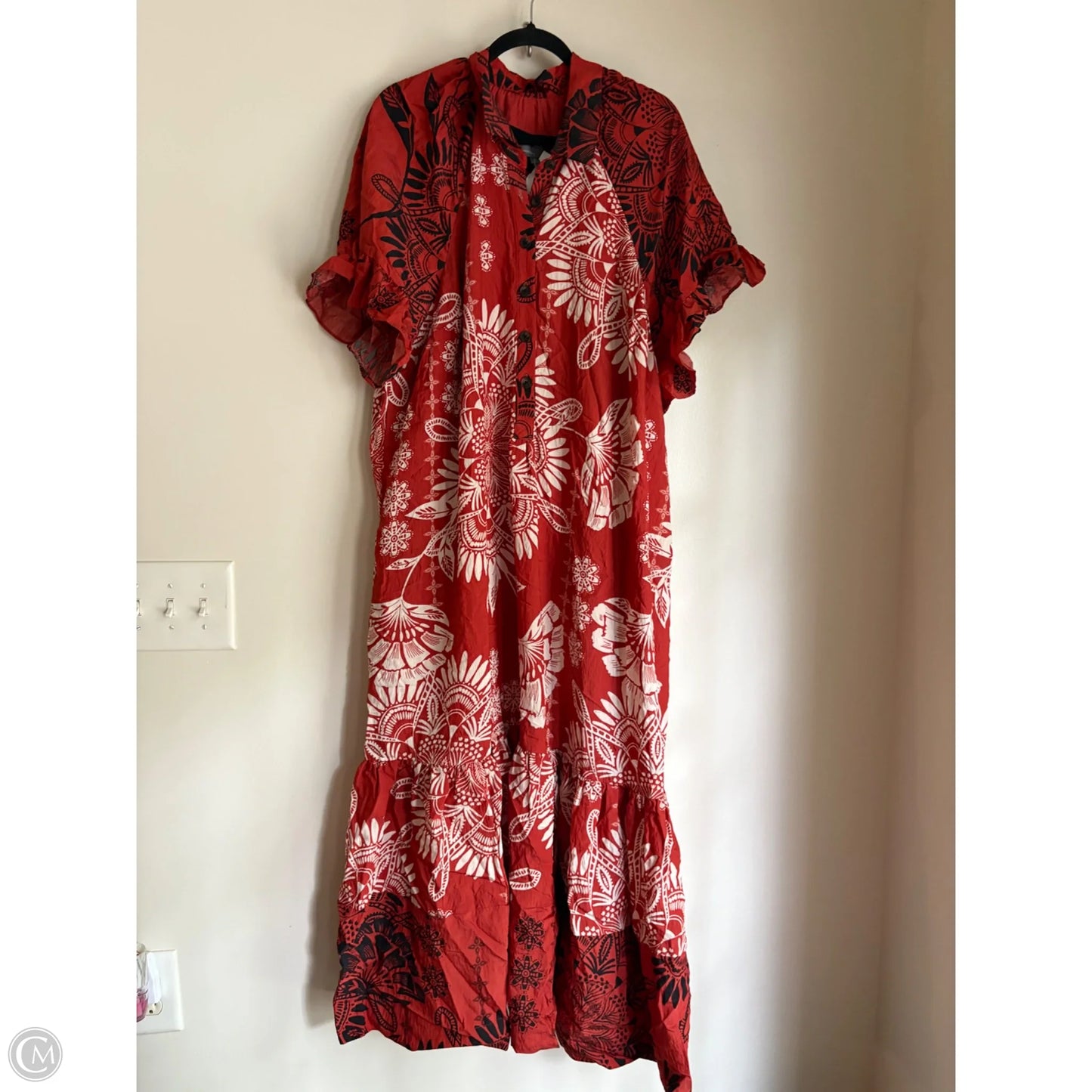 Dress Casual Maxi By Anthropologie In Brown, Size: 1x