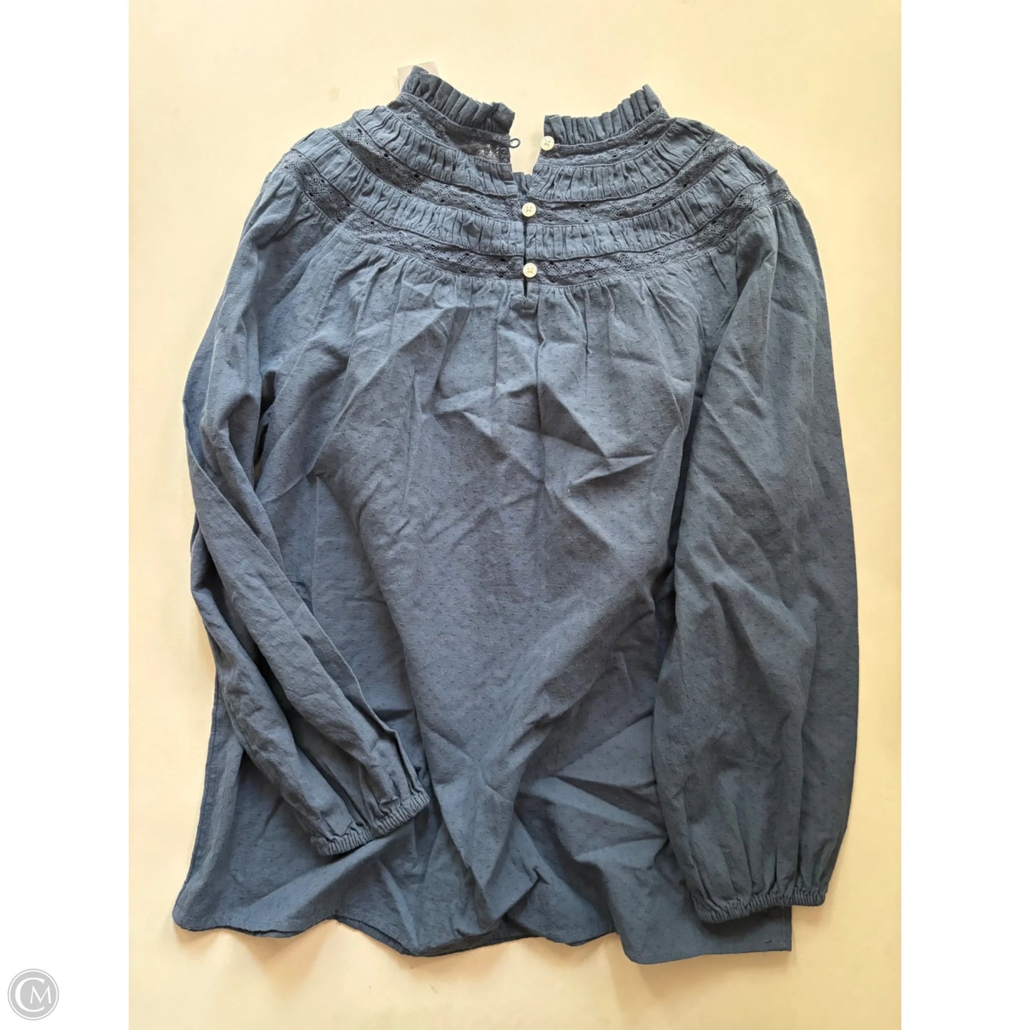 Top Long Sleeve By Loft In Blue, Size: S