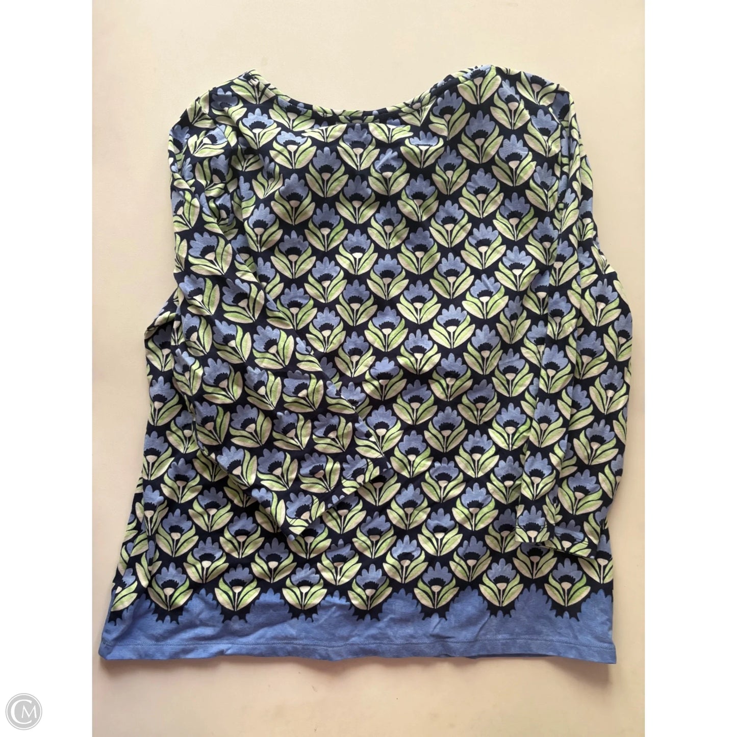 Top Long Sleeve By Talbots In Floral Print, Size: Xl