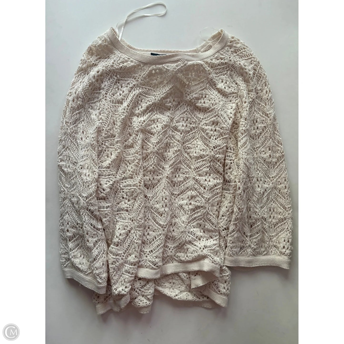 Sweater By Simply Vera In Cream, Size: 2x