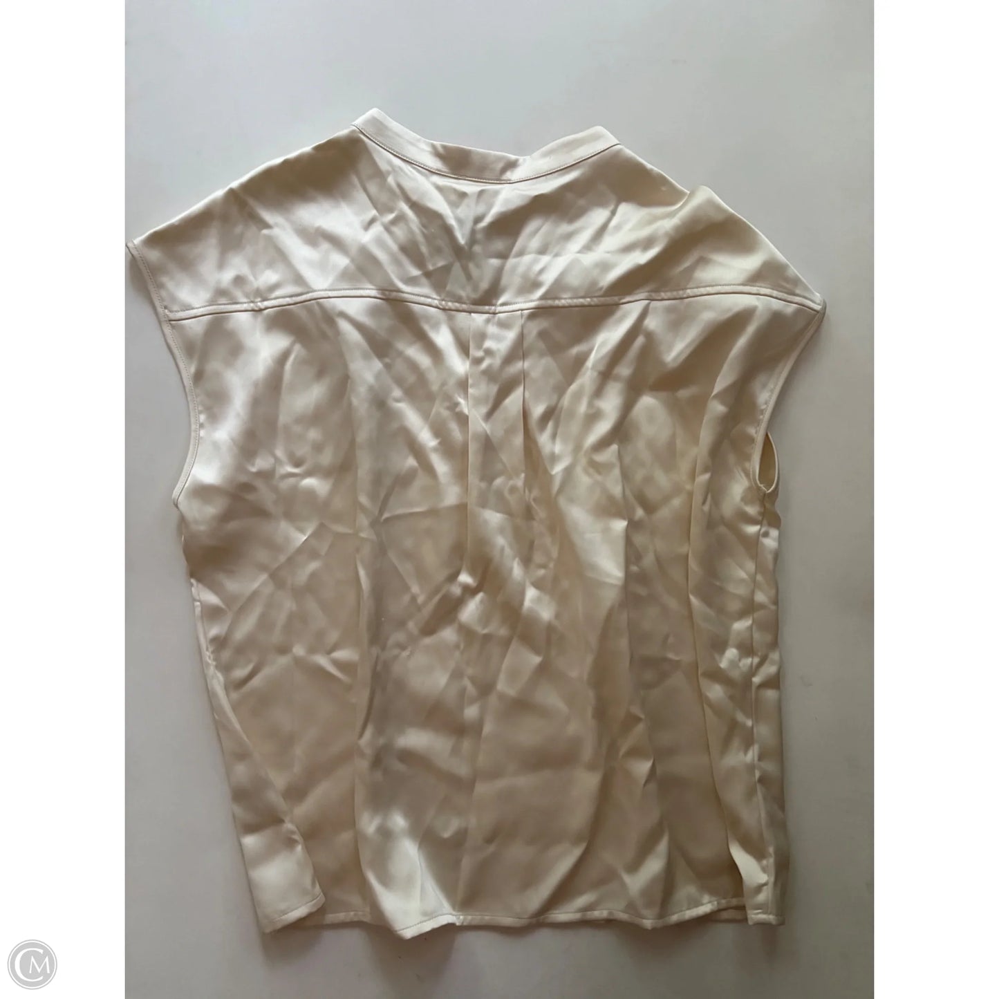 Blouse Sleeveless By Nicole By Nicole Miller In Cream, Size: Xl