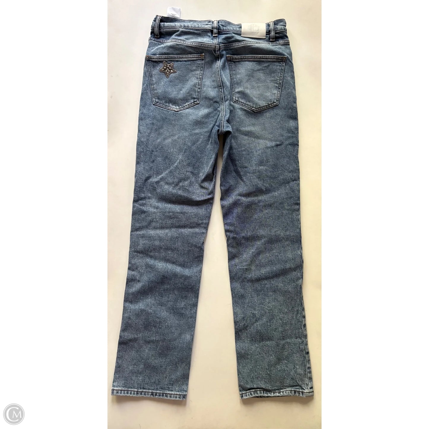 Jeans Straight By Maje In Blue, Size: 12