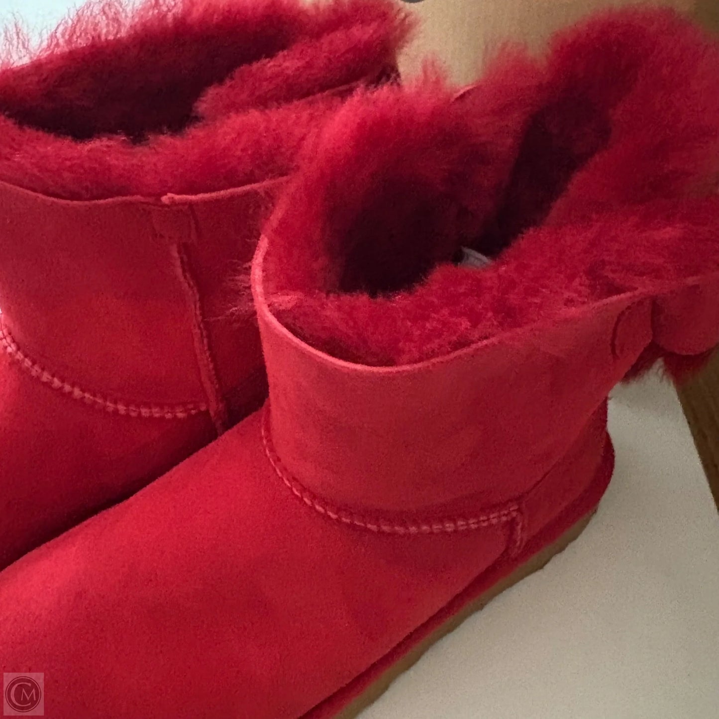 Boots Designer By Ugg In Red, Size: 8
