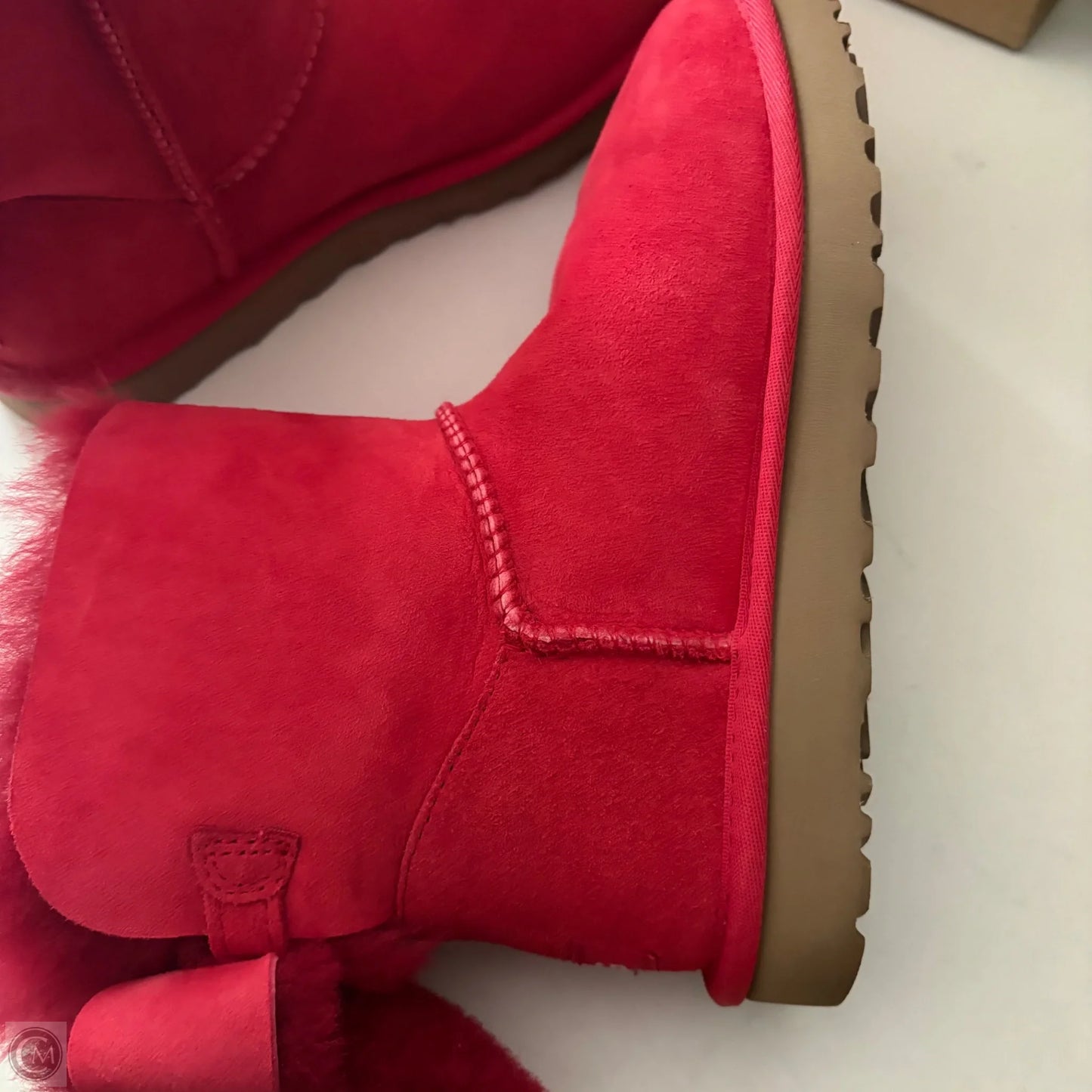 Boots Designer By Ugg In Red, Size: 8