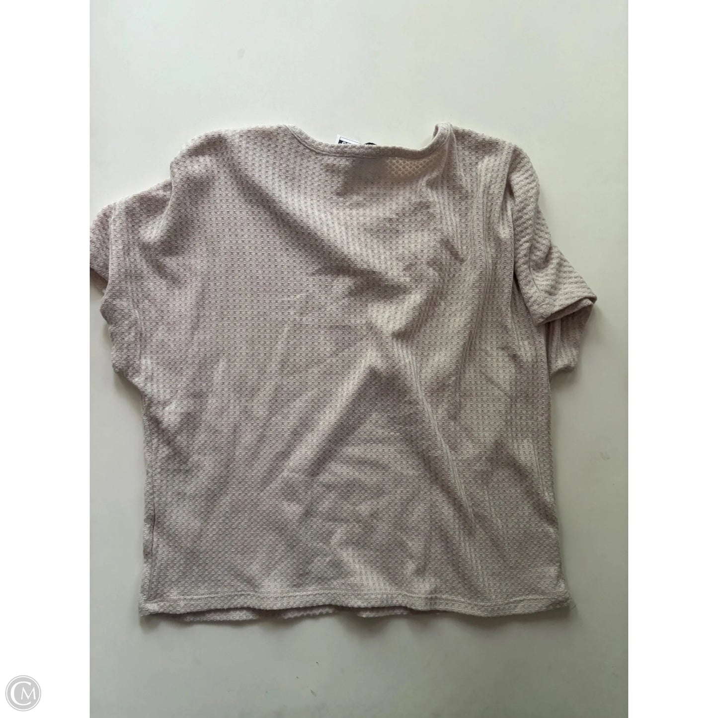 Top Short Sleeve By Paper Crane In Cream, Size: S