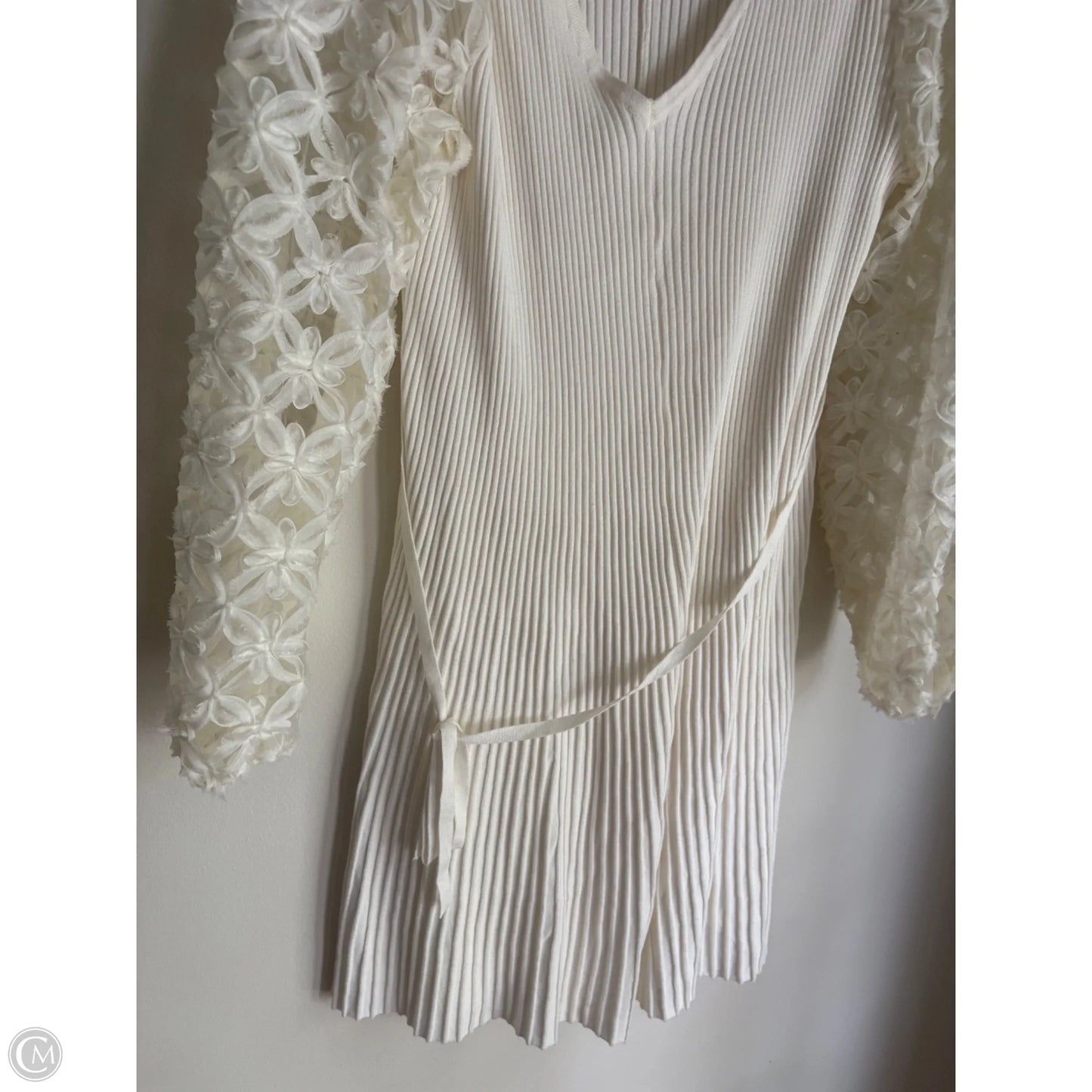 Dress Party Midi By Cato In Cream, Size: 1x