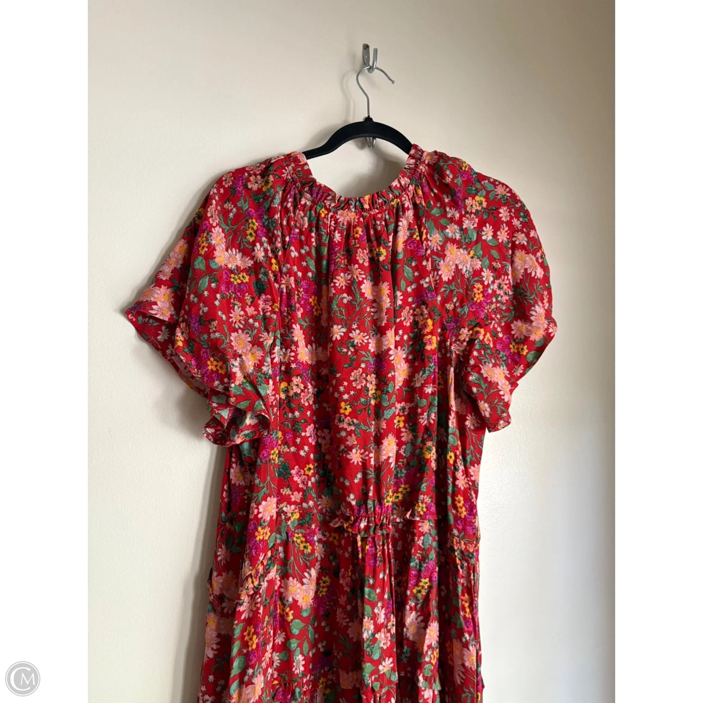 Dress Casual Short By Anthropologie In Floral Print, Size: 1x