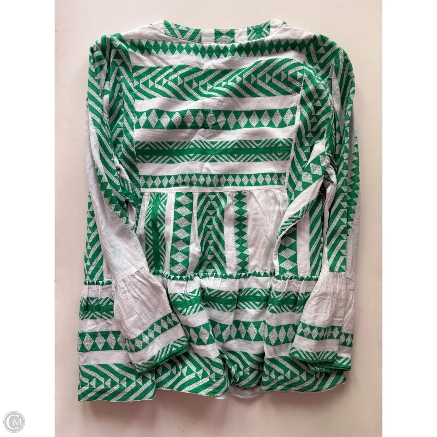 Top Long Sleeve By Crown And Ivy In Green, Size: 2x