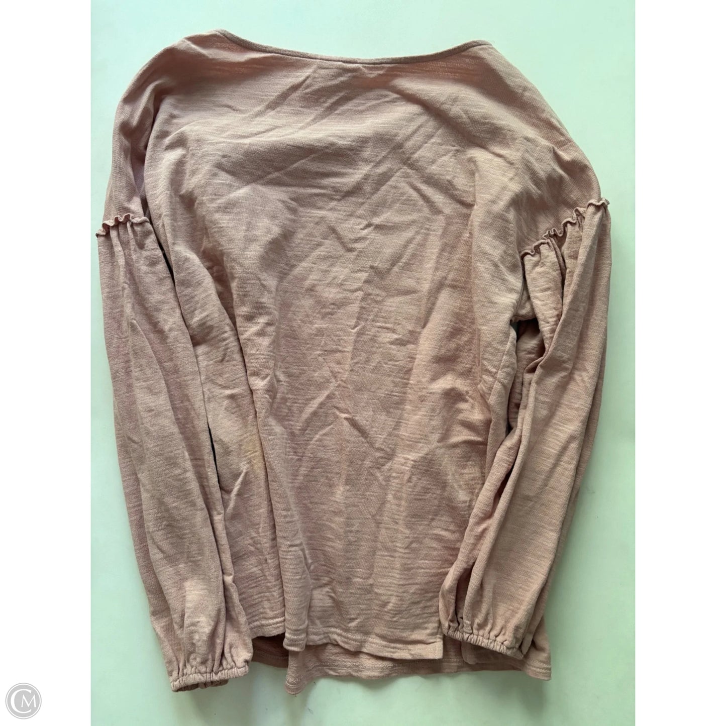 Top Long Sleeve By Simple In Pink, Size: 2x