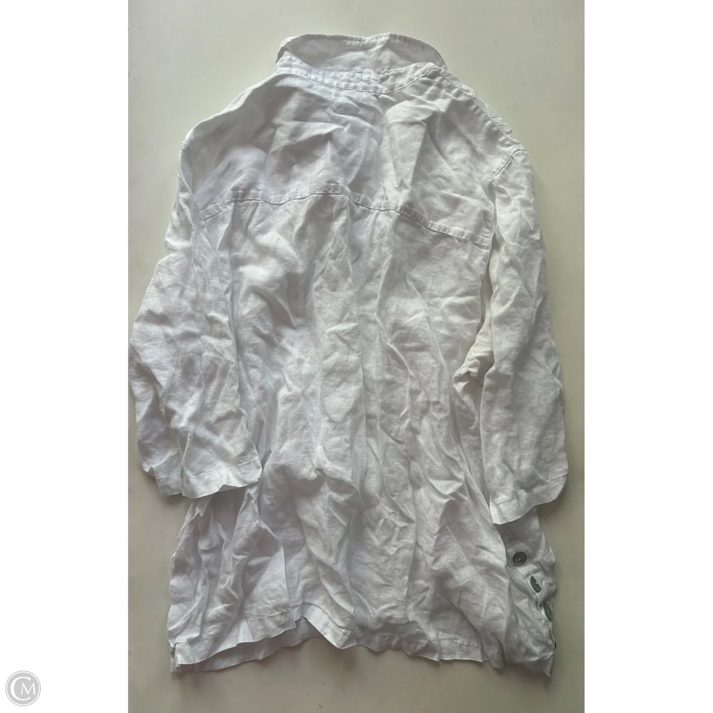 Top Long Sleeve By Sigrid Olsen In White, Size: 3x