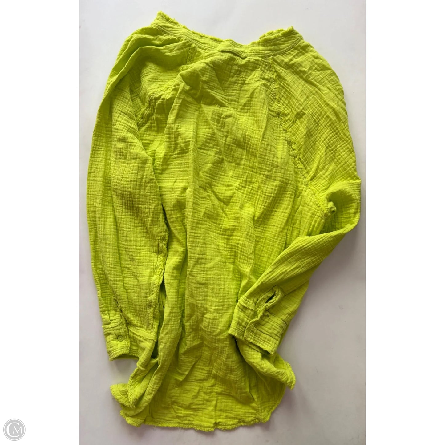 Top Long Sleeve By Aerie In Green, Size: Xl
