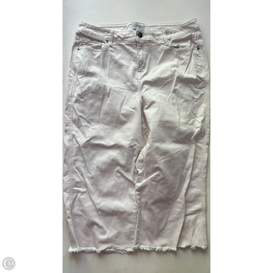 Jeans Wide Leg By Lane Bryant In Cream, Size: 18