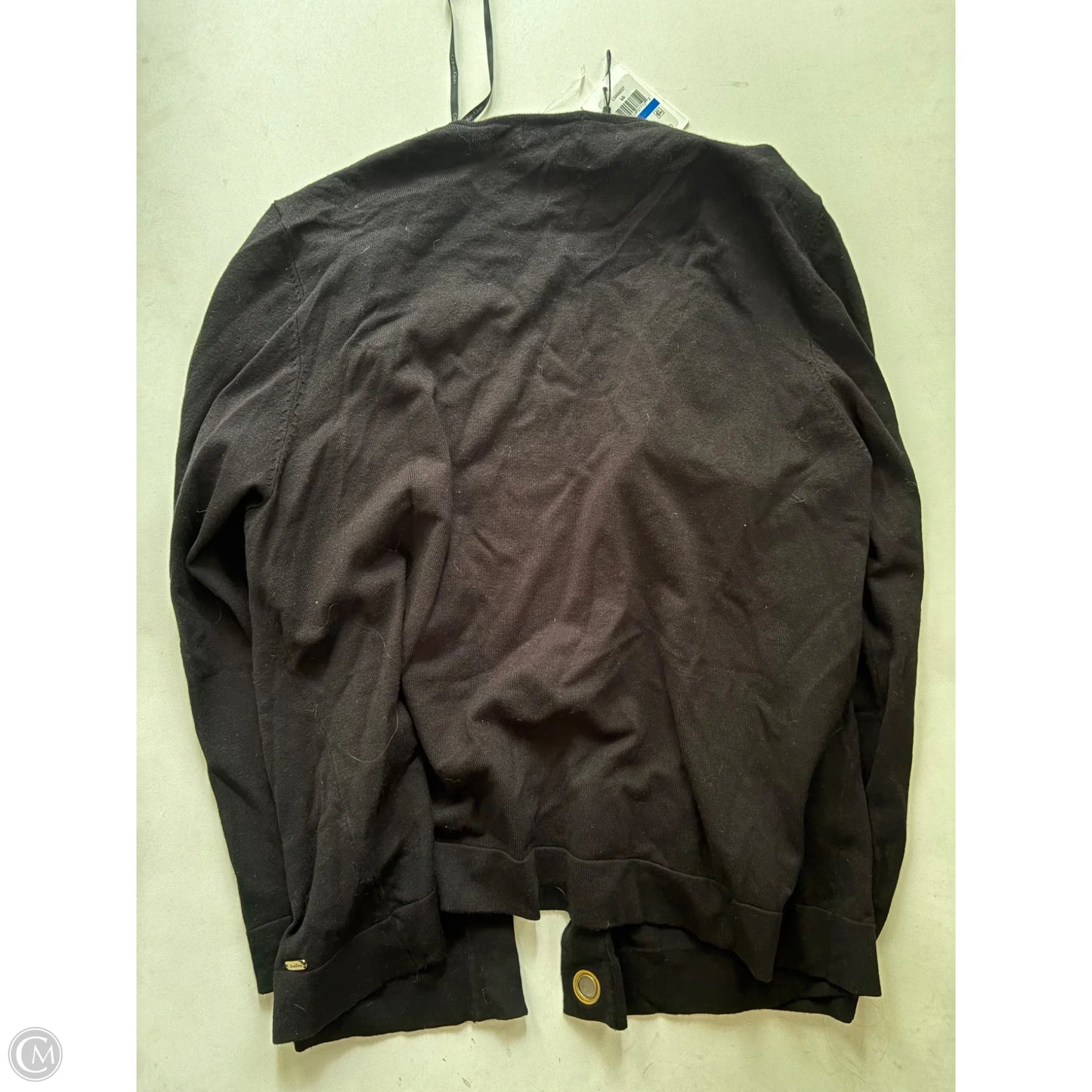 Sweater Cardigan By Calvin Klein In Black, Size: Xl