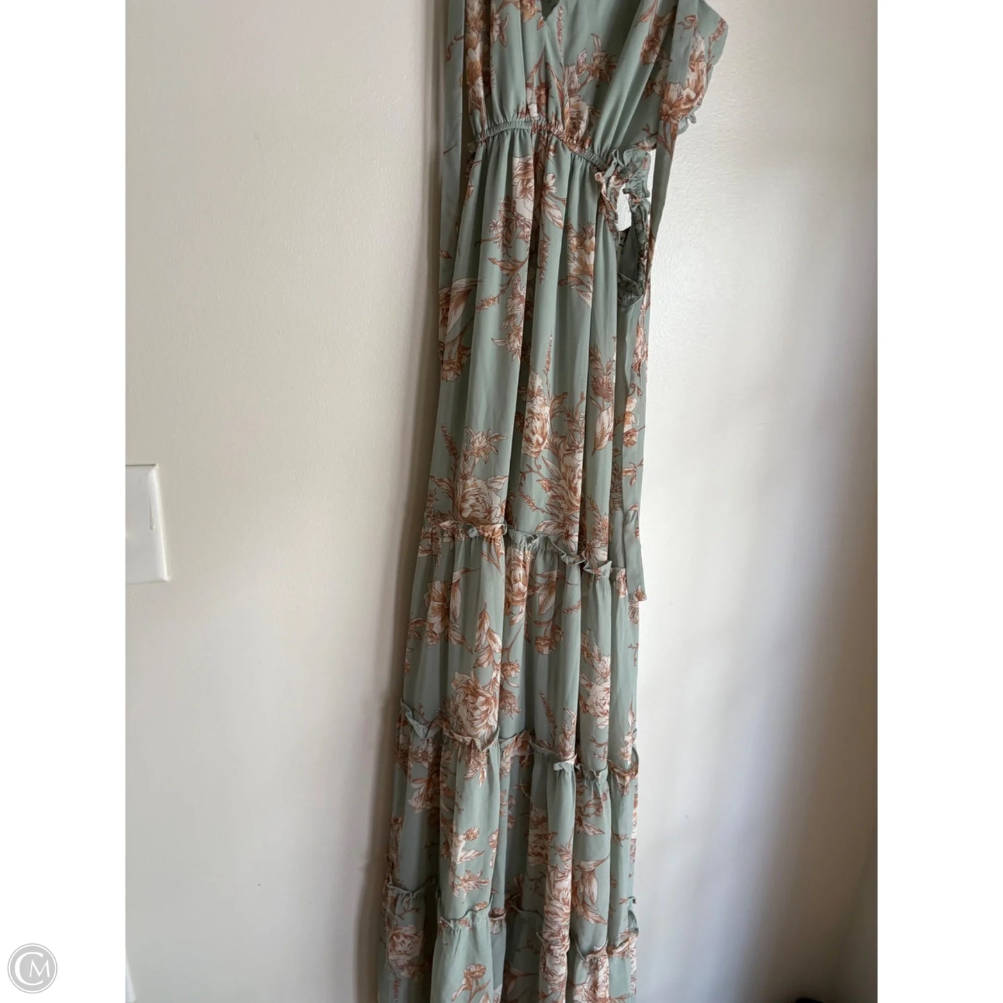 Dress Casual Maxi By Privy In Green, Size: M